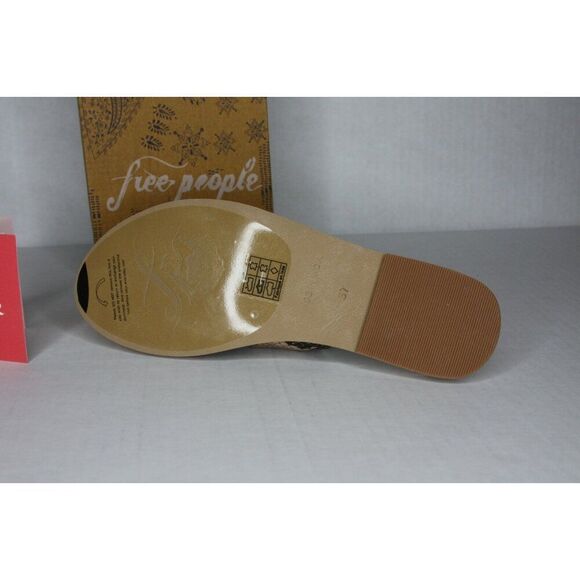 Free People Euro 37 Rio Vista Slide sandals brown snake Slide - New - Picture 5 of 5